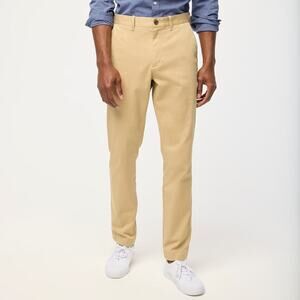 J. Crew Athletic Chino Pants Slim Fit British Khaki NWT Mens Waist 34 Length 30